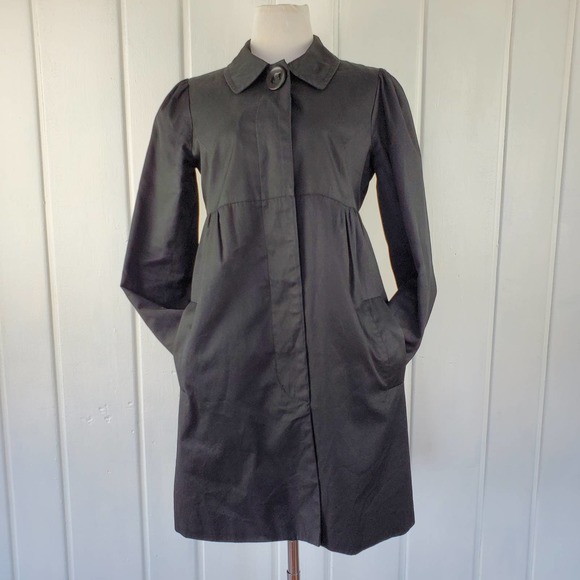 B.B Dakota Steve Madden Black Split Tail Women's Pea Coat Size Medium - Picture 1 of 11